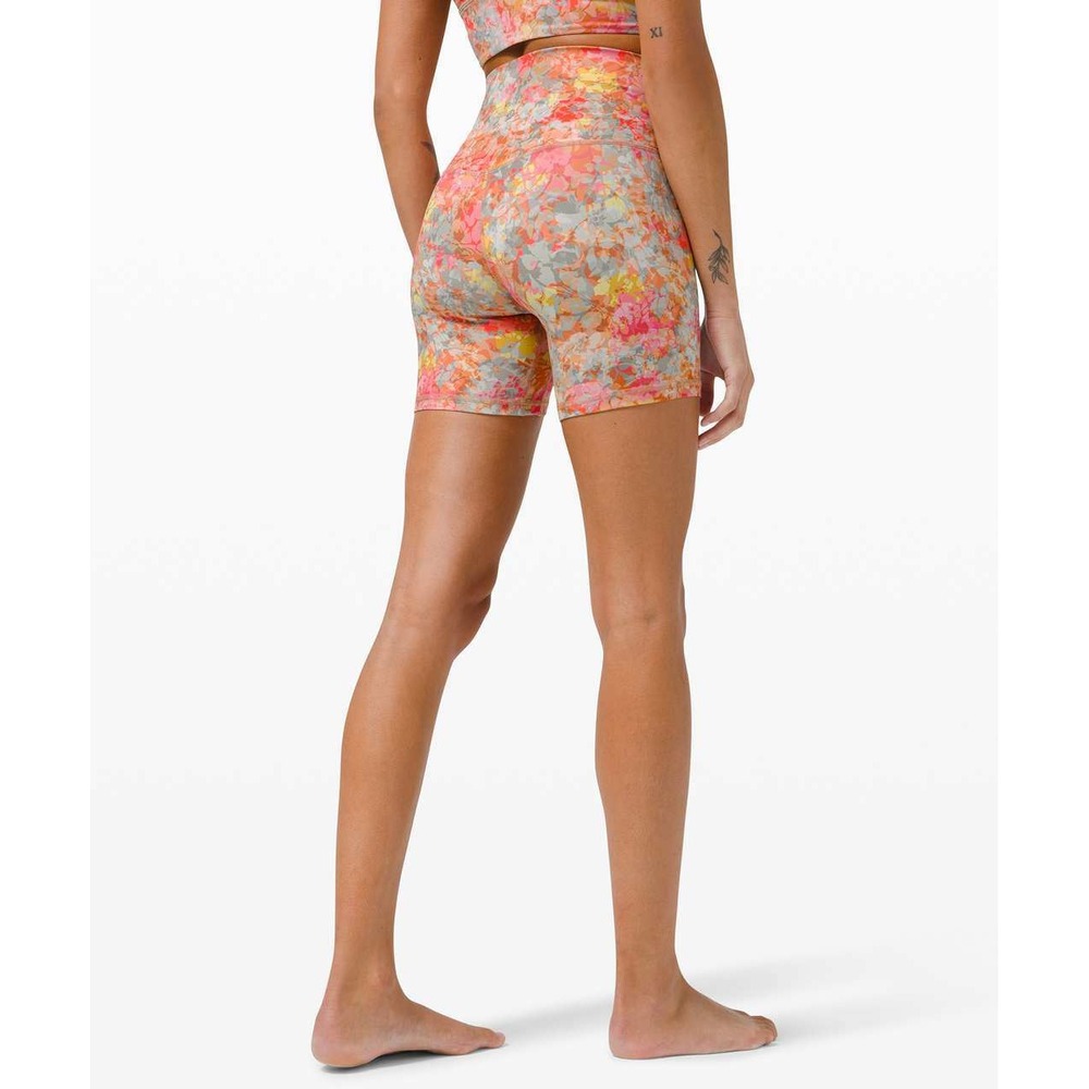 Lululemon Align High-Rise Short 6" Inflorescence Multi Floral Nulu W7BG6S